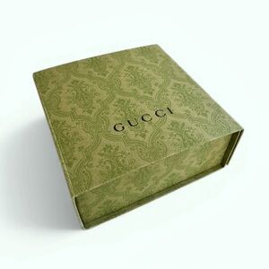 GUCCI Herbarium Print Green Floral Gift Box, Authentic Luxury Packaging